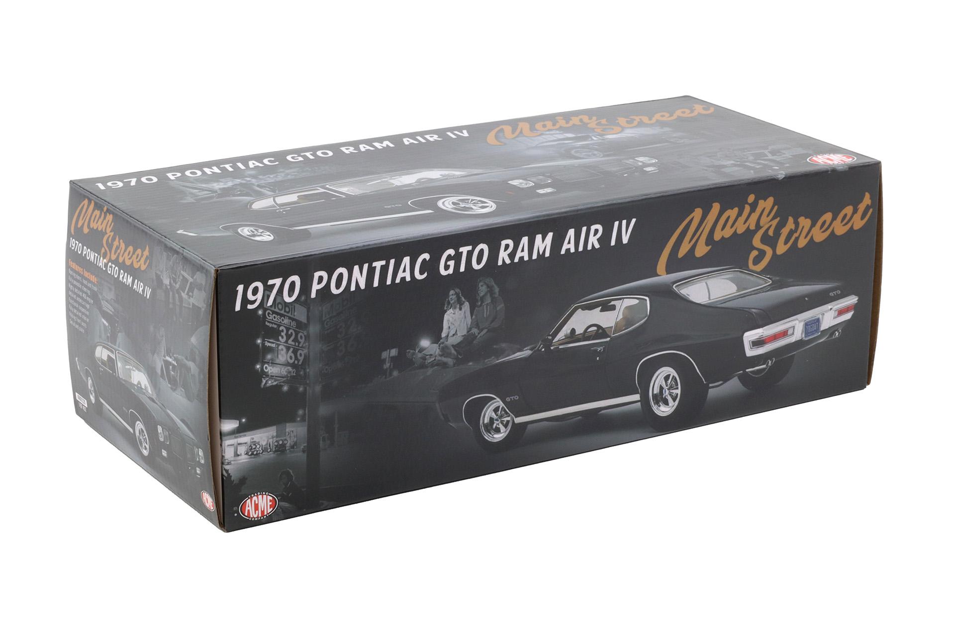 1:18 ACME 1970 Pontiac GTO RAM AIR IV Main Street black A1801229