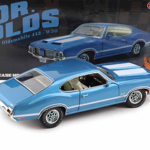 1:18 ACME 1971 Oldsmobile 442 - W30 Coupe Dr. Olds Viking blue A1805632