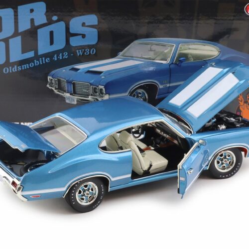 1:18 ACME 1971 Oldsmobile 442 - W30 Coupe Dr. Olds Viking blue A1805632