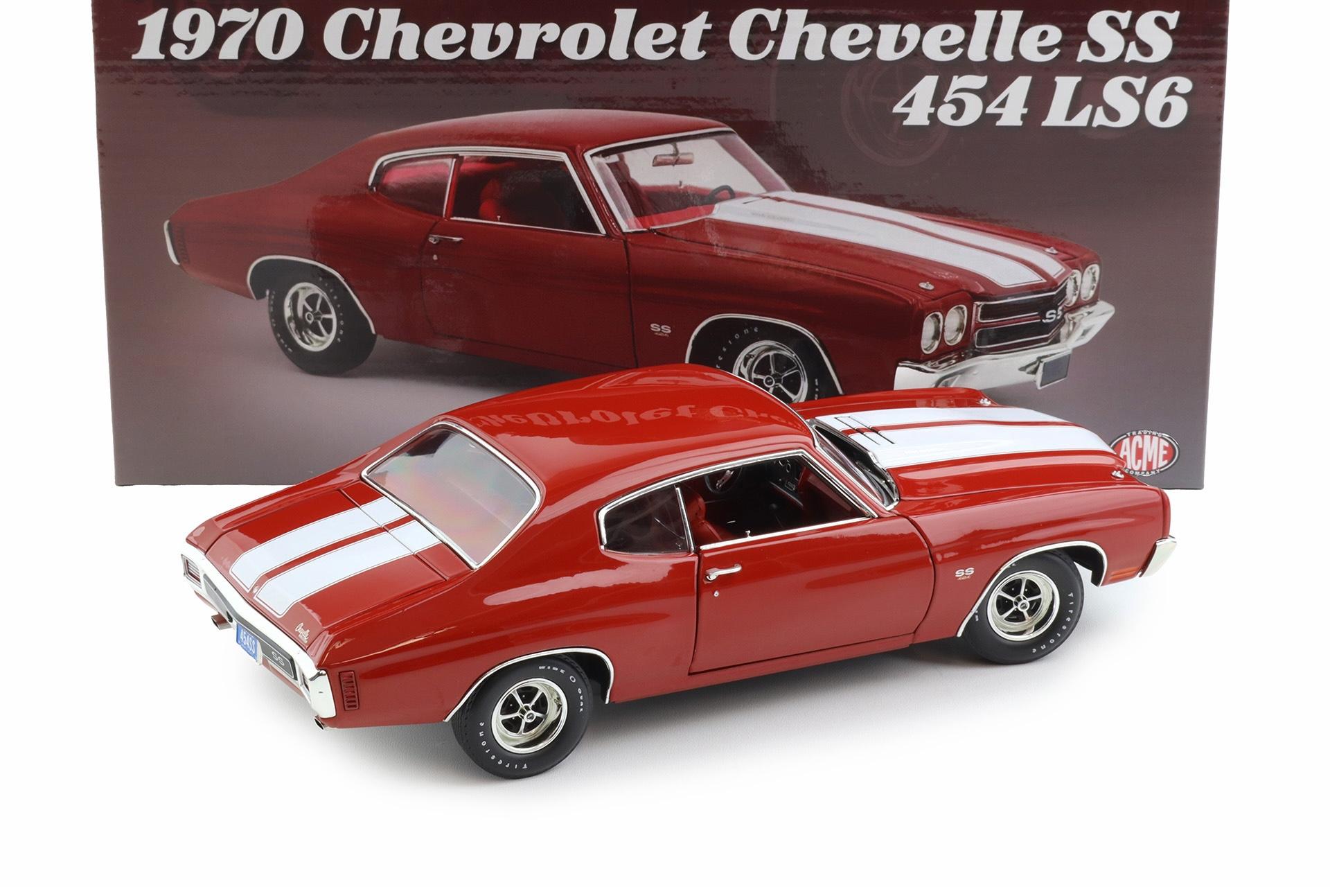 1:18 ACME 1970 Chevrolet Chevelle SS 454 LS6 Coupe Cranberry red A1805530