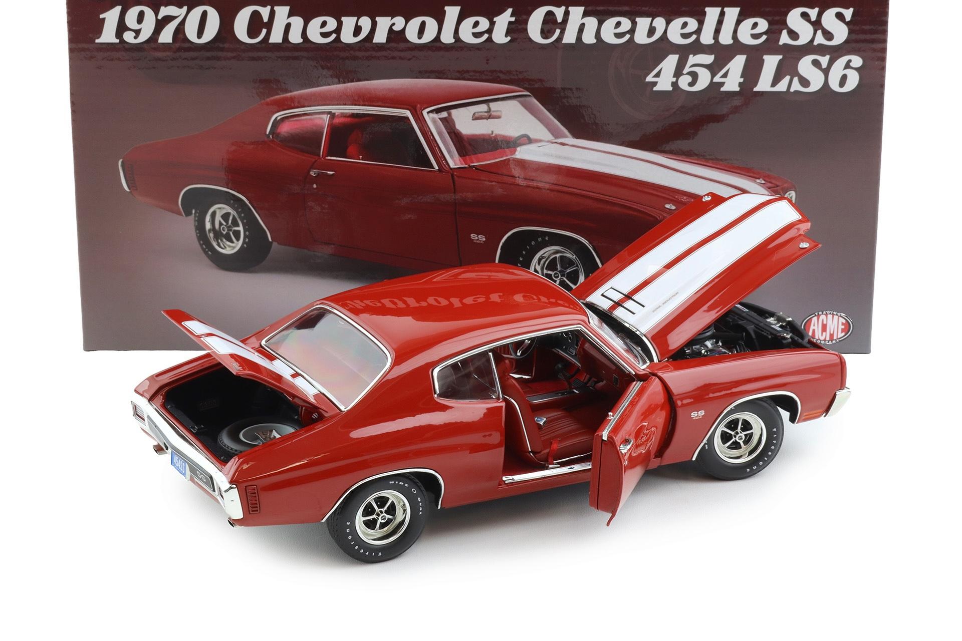 1:18 ACME 1970 Chevrolet Chevelle SS 454 LS6 Coupe Cranberry red A1805530