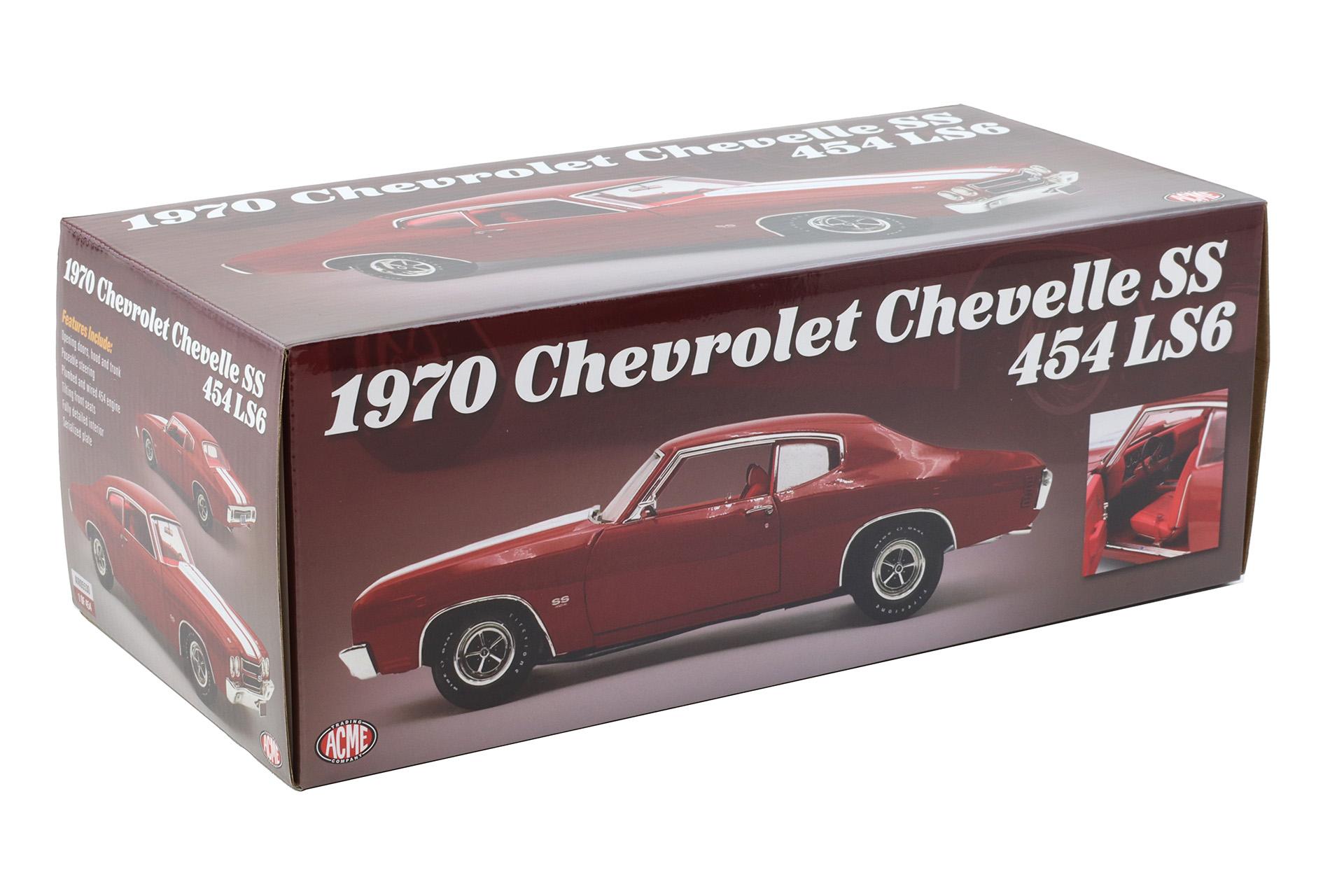 1:18 ACME 1970 Chevrolet Chevelle SS 454 LS6 Coupe Cranberry red A1805530