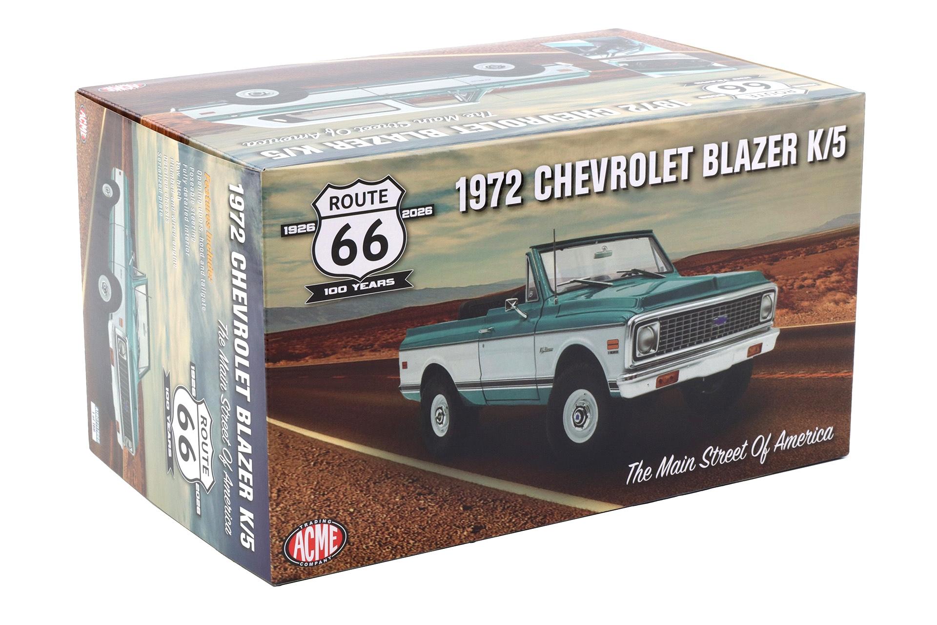 1:18 ACME 1972 Chevrolet Blazer K/5 CST Route 66 - 100th Anniversary A1807717R66