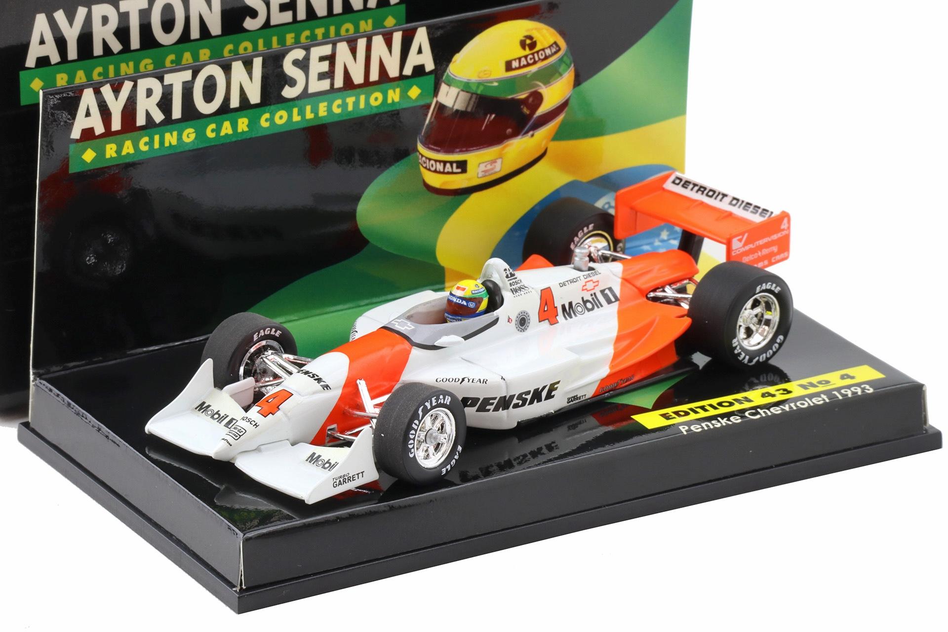 1:43 Minichamps Penske Chevrolet IndyCar Racing 1993 Ayrton Senna Collection