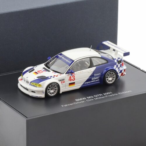 1:43 Minichamps BMW M3 GTR 2001 Müller/ Ekblom #43 DEALER VERSION