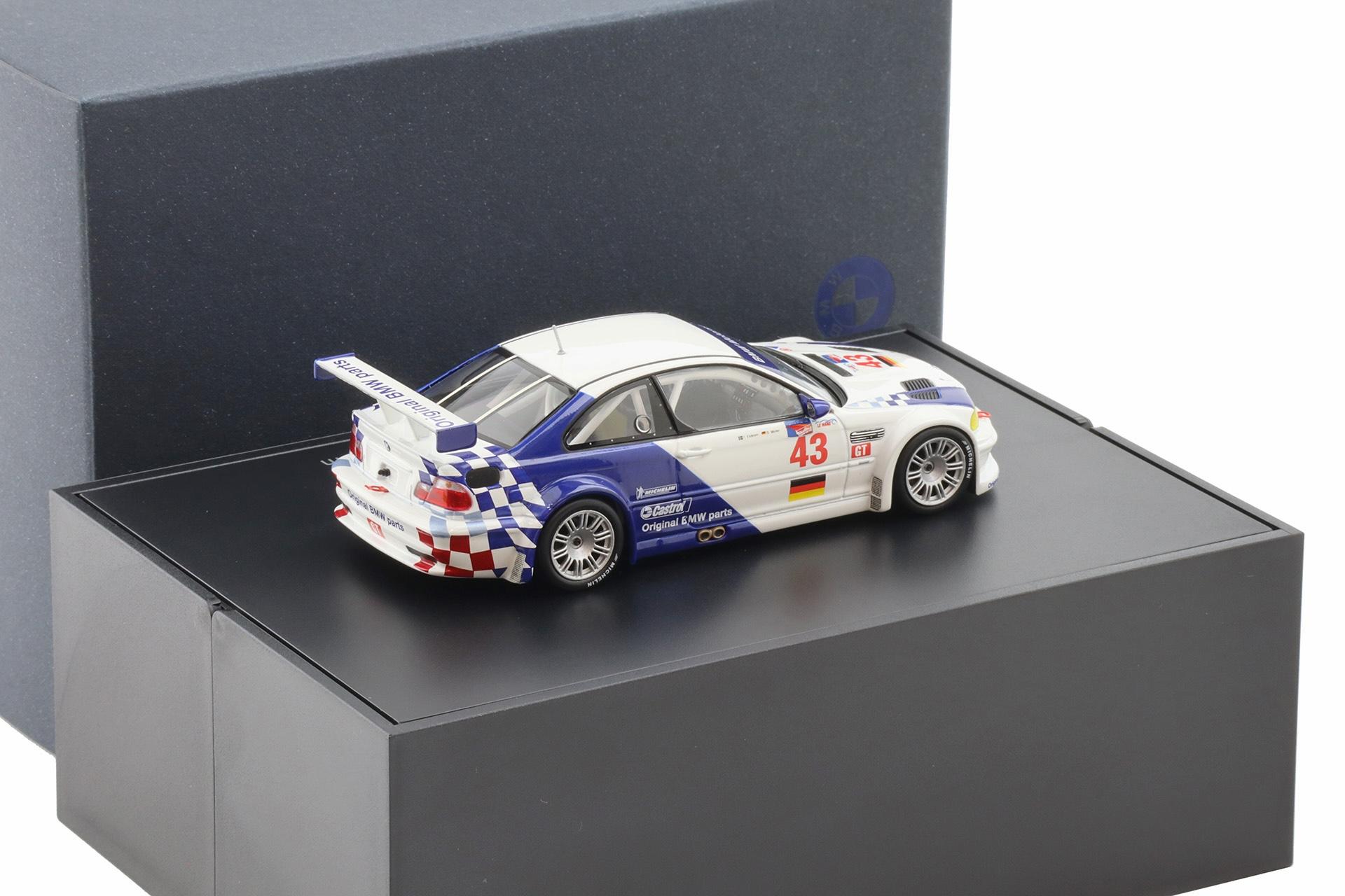 1:43 Minichamps BMW M3 GTR 2001 Müller/ Ekblom #43 DEALER VERSION