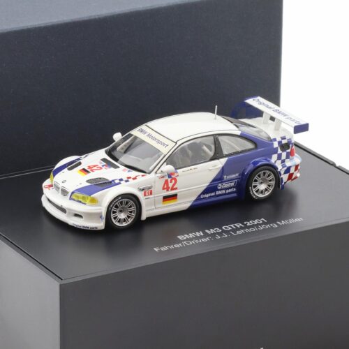 1:43 Minichamps BMW M3 GTR 2001 ALMS Müller/Letho #42 DEALER VERSION