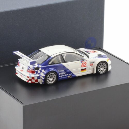 1:43 Minichamps BMW M3 GTR 2001 ALMS Müller/Letho #42 DEALER VERSION