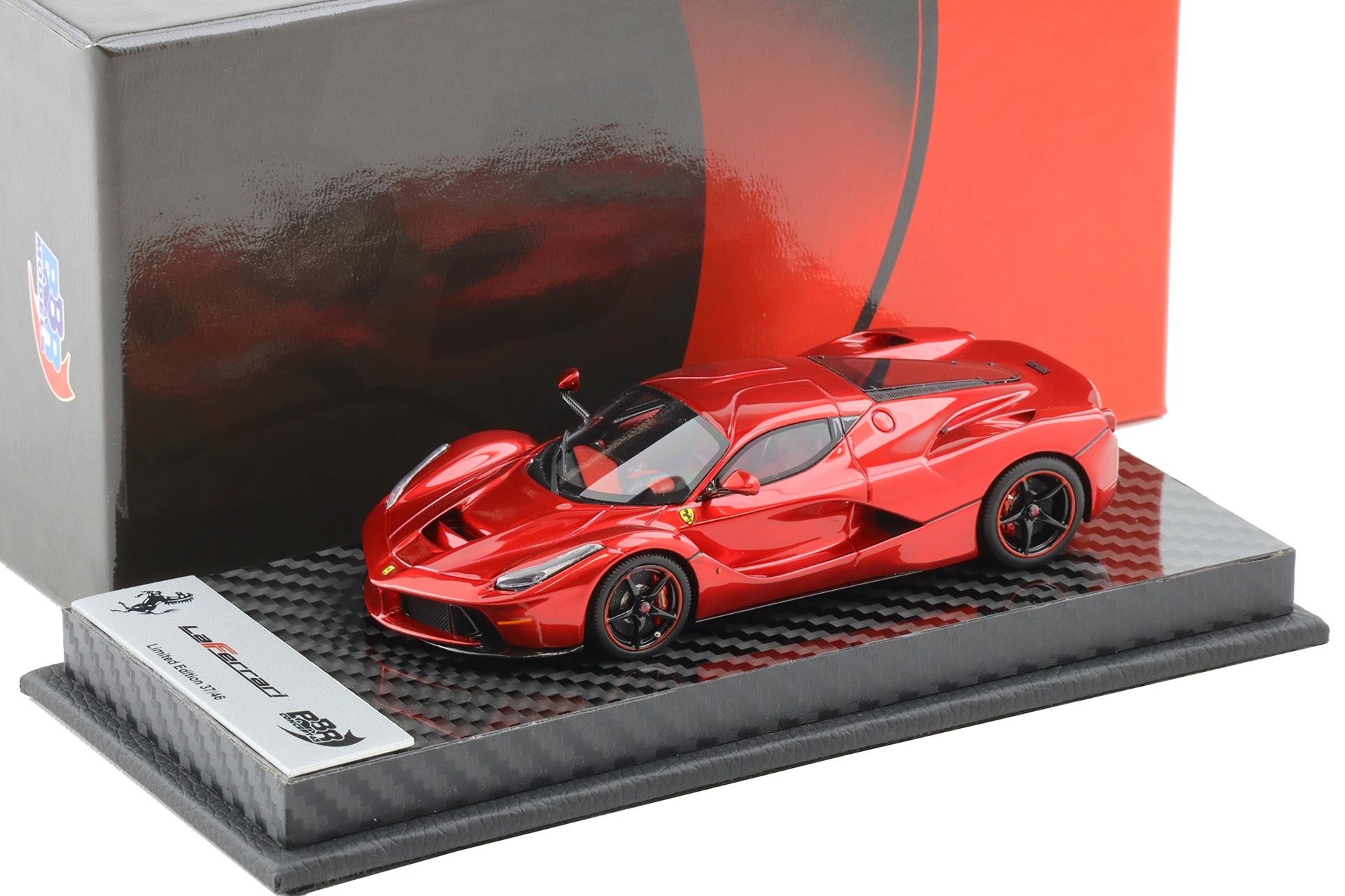 1:43 BBR Deluxe Ferrari LaFerrari Rosso Fuoco Gloss F1 VIP owner - Limited 46 pcs.