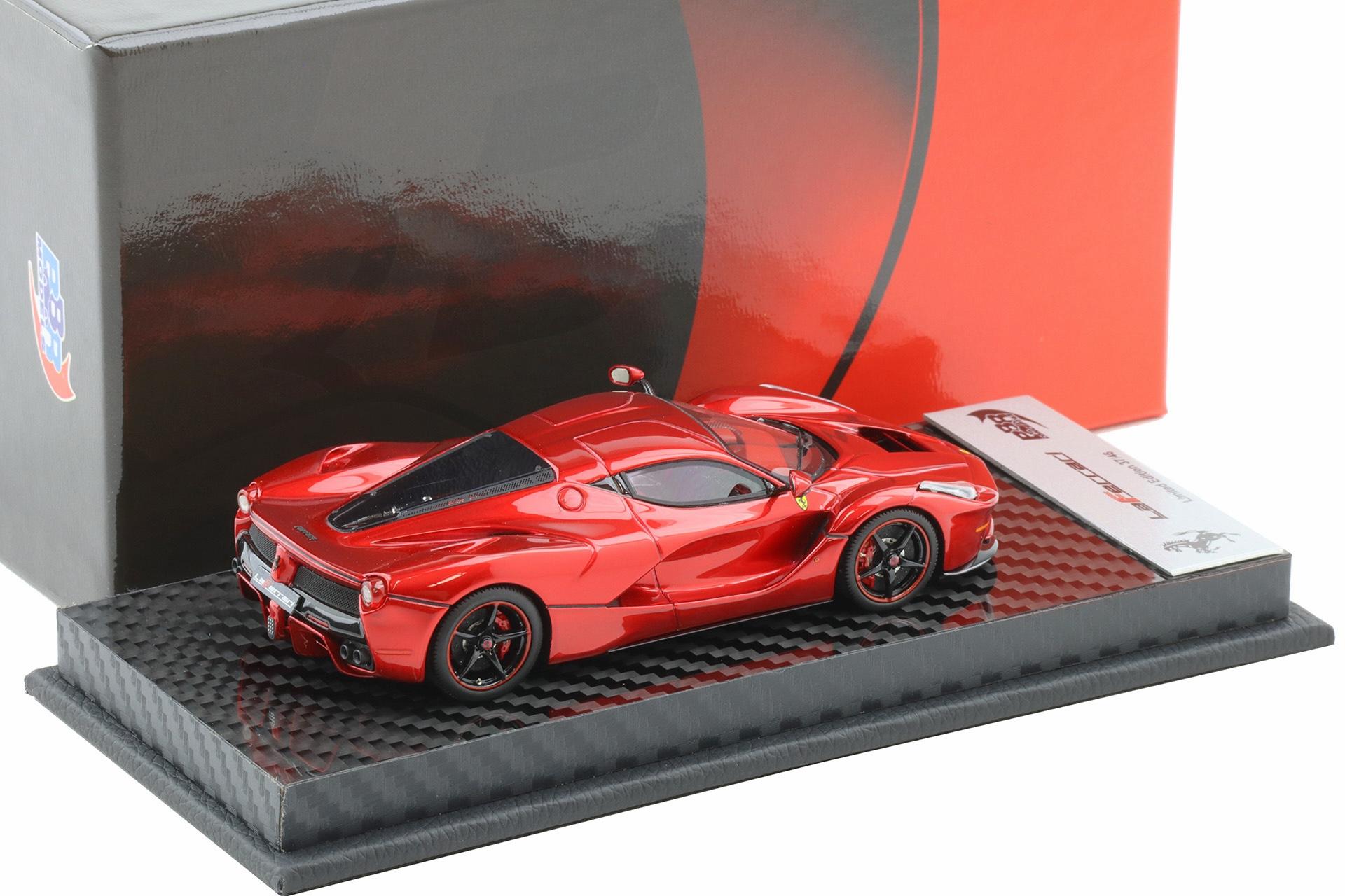 1:43 BBR Deluxe Ferrari LaFerrari Rosso Fuoco Gloss F1 VIP owner - Limited 46 pcs.