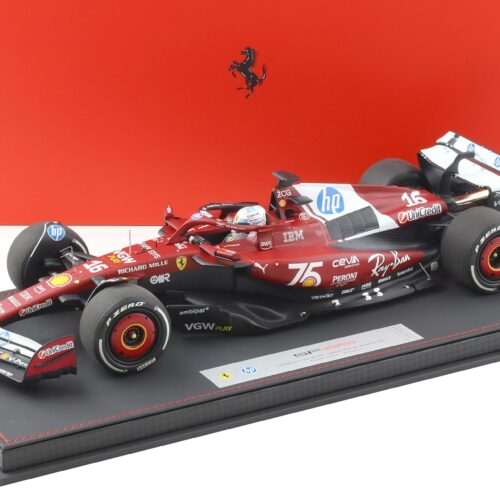 1:18 BBR Ferrari SF-25 F1 Monaco GP 2025 C. Leclerc #16 with Showcase