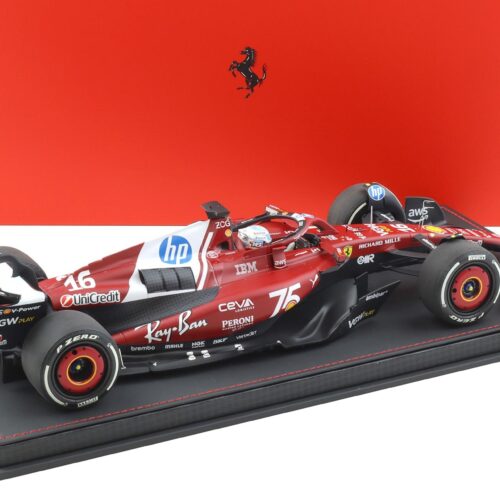 1:18 BBR Ferrari SF-25 F1 Monaco GP 2025 C. Leclerc #16 with Showcase