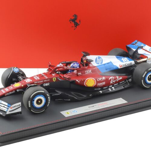 1:18 BBR Ferrari SF-25 F1 Miami GP C. Leclerc #16 with Showcase