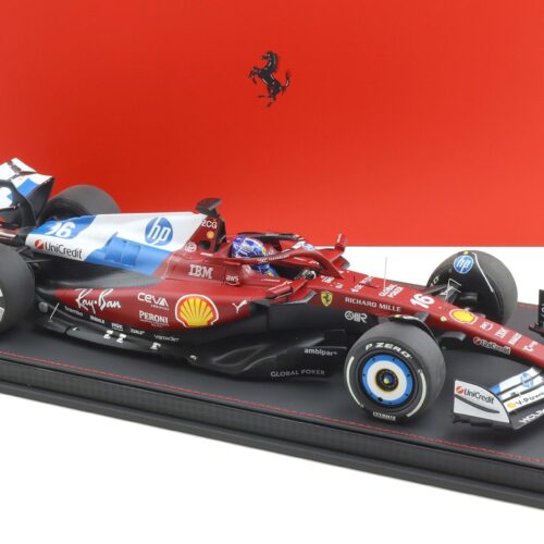 1:18 BBR Ferrari SF-25 F1 Miami GP C. Leclerc #16 with Showcase