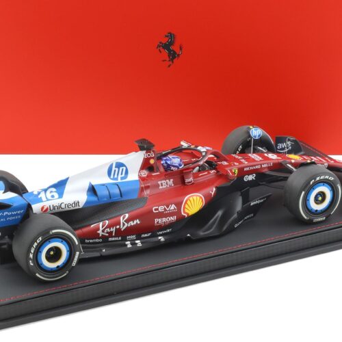 1:18 BBR Ferrari SF-25 F1 Miami GP C. Leclerc #16 with Showcase