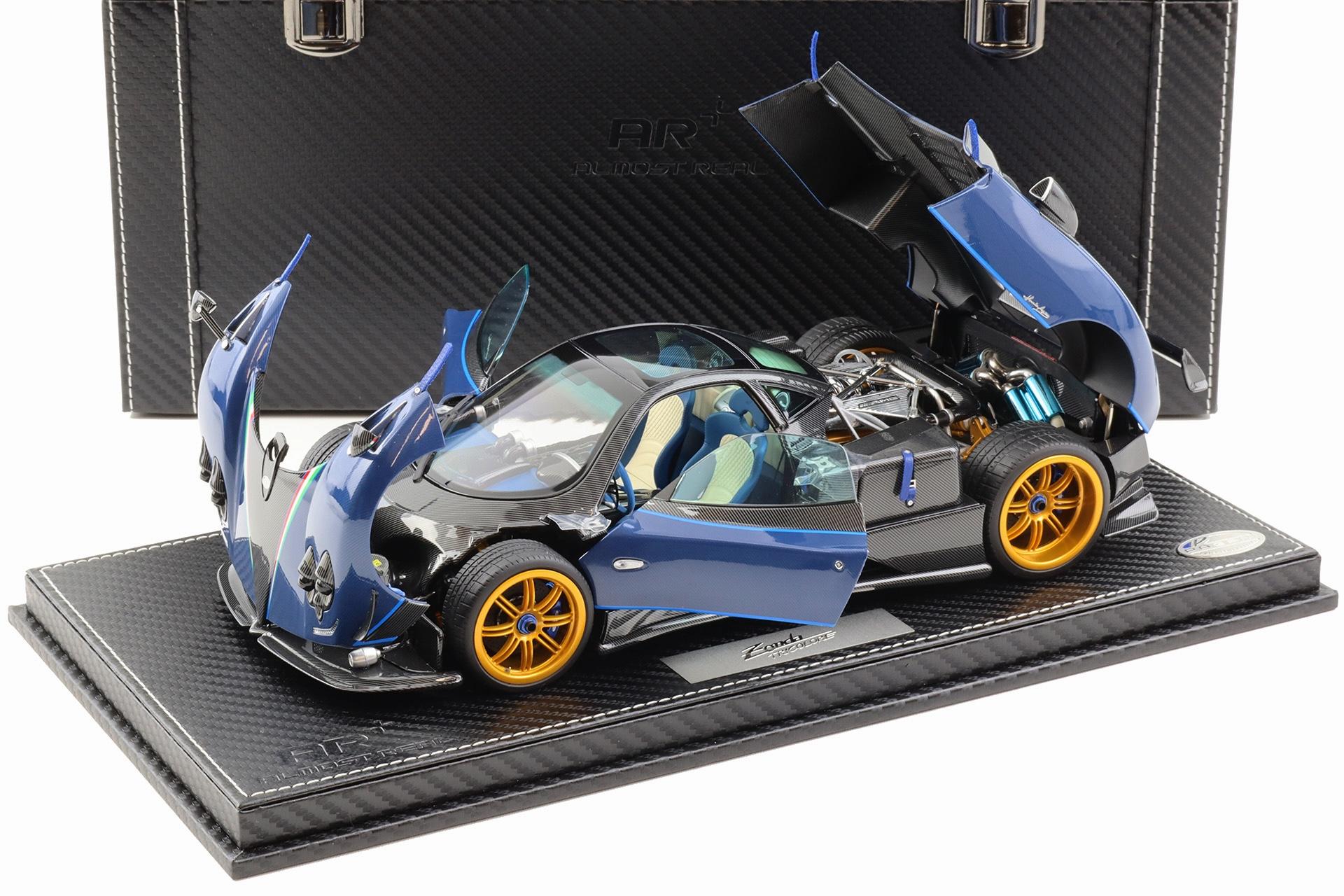1:18 BBR Almost Real Pagani Zonda Tricolore Diecast full open Special Pack with Showcase