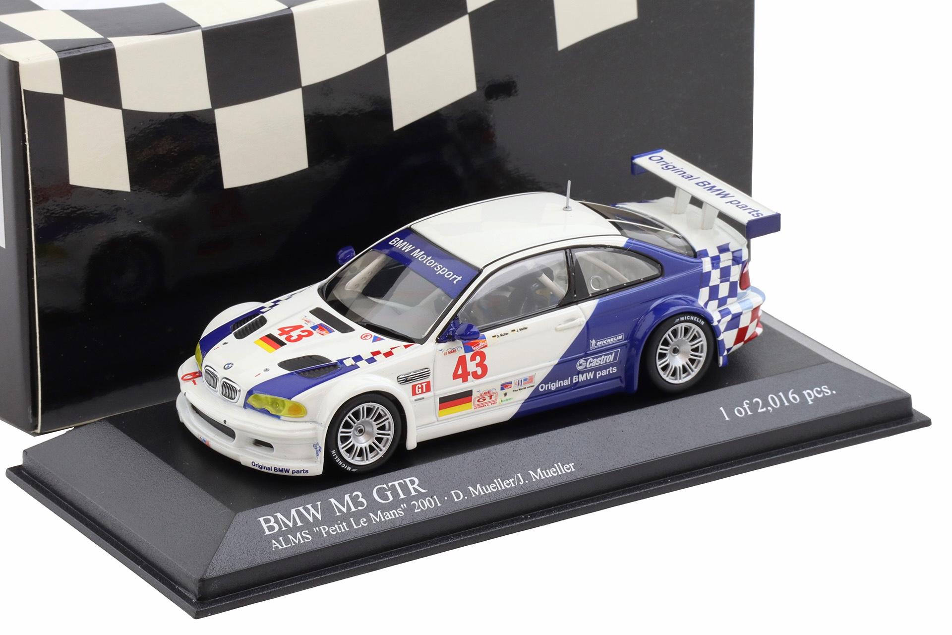 ID 112711 orig.jpg 1:43 Minichamps BMW M3 E46 GTR ALMS Petit Le Mans 2001 Müller/ Müller #43