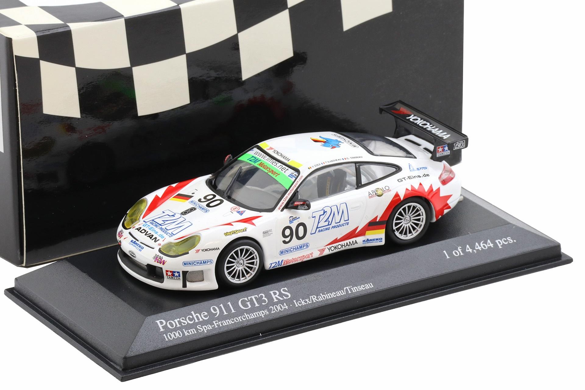 ID 112726 orig.jpg 1:43 Minichamps Porsche 911 996 GT3 RS T2M 1000km SPA 2004 Ickx/Rabineau/Tinseau