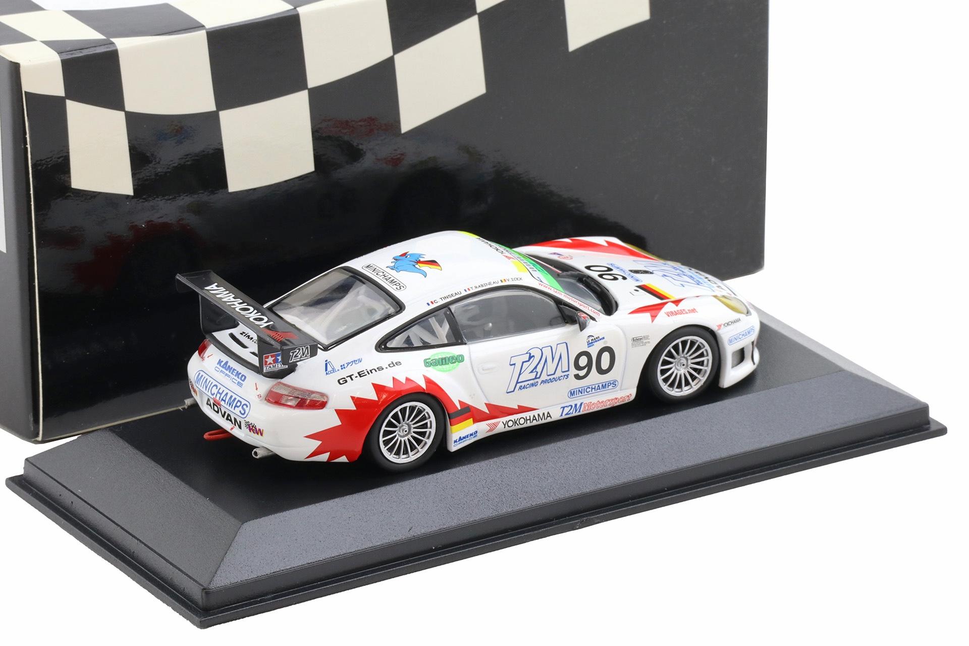 1:43 Minichamps Porsche 911 996 GT3 RS T2M 1000km SPA 2004 Ickx/Rabineau/Tinseau