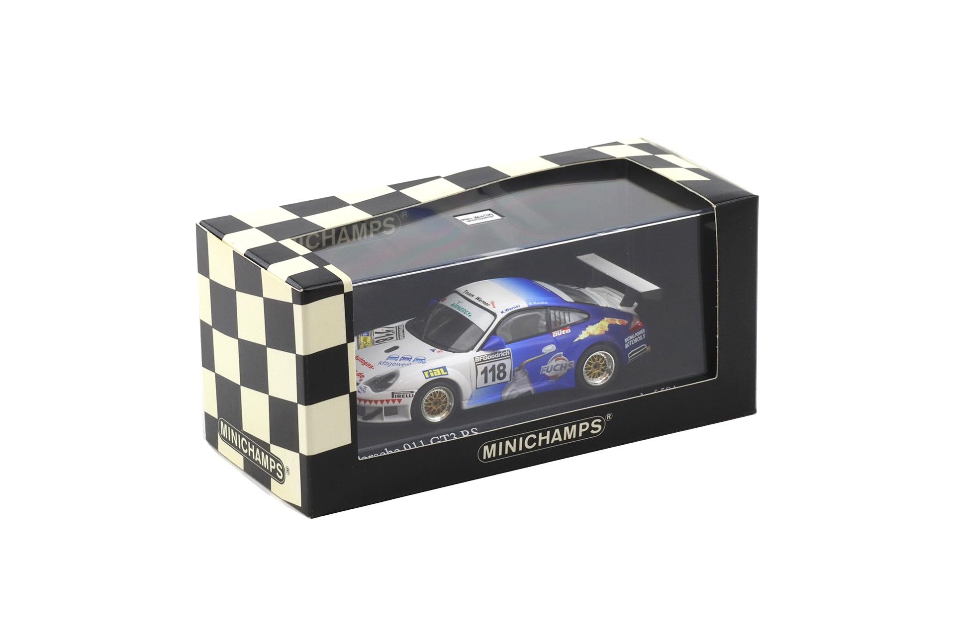 1:43 Minichamps Porsche 911 996 GT3 RS Team Werner Sport VLN 2007 Werner/ Koske