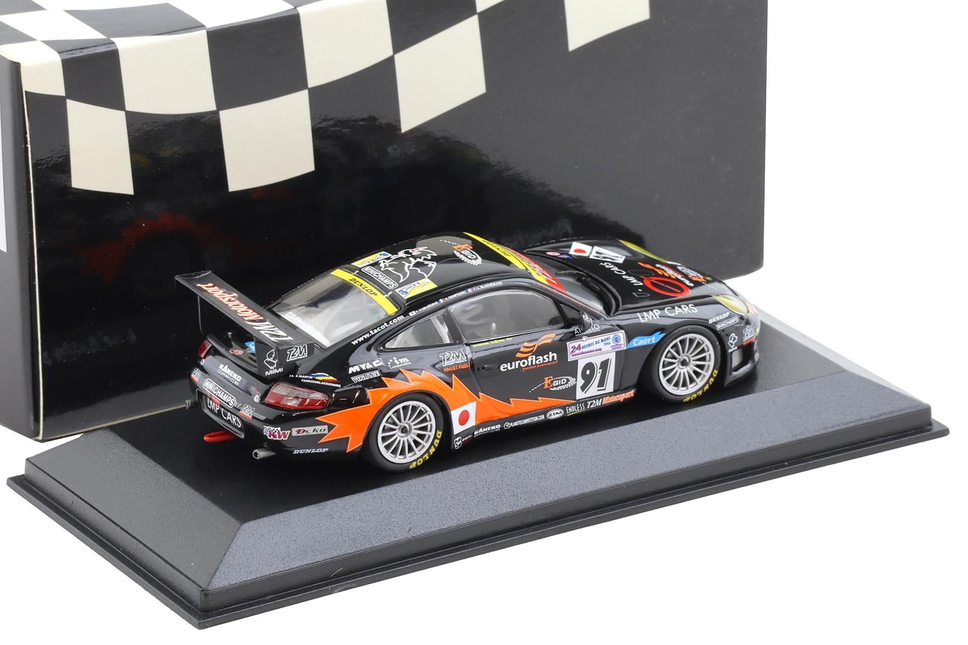 1:43 Minichamps Porsche 911 996 GT3 RS 24h Le Mans 2005 Yamagishi/Pompidou #91