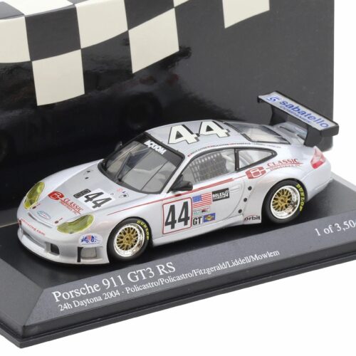 1:43 Minichamps Porsche 911 996 GT3 RS 24h Daytona 2004 Policastro/ Fitzgerald #44