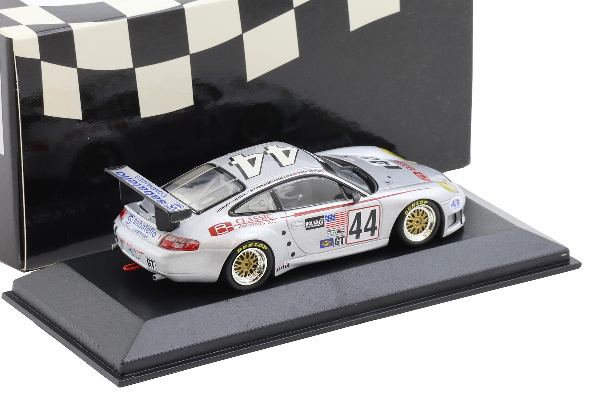 1:43 Minichamps Porsche 911 996 GT3 RS 24h Daytona 2004 Policastro/ Fitzgerald #44