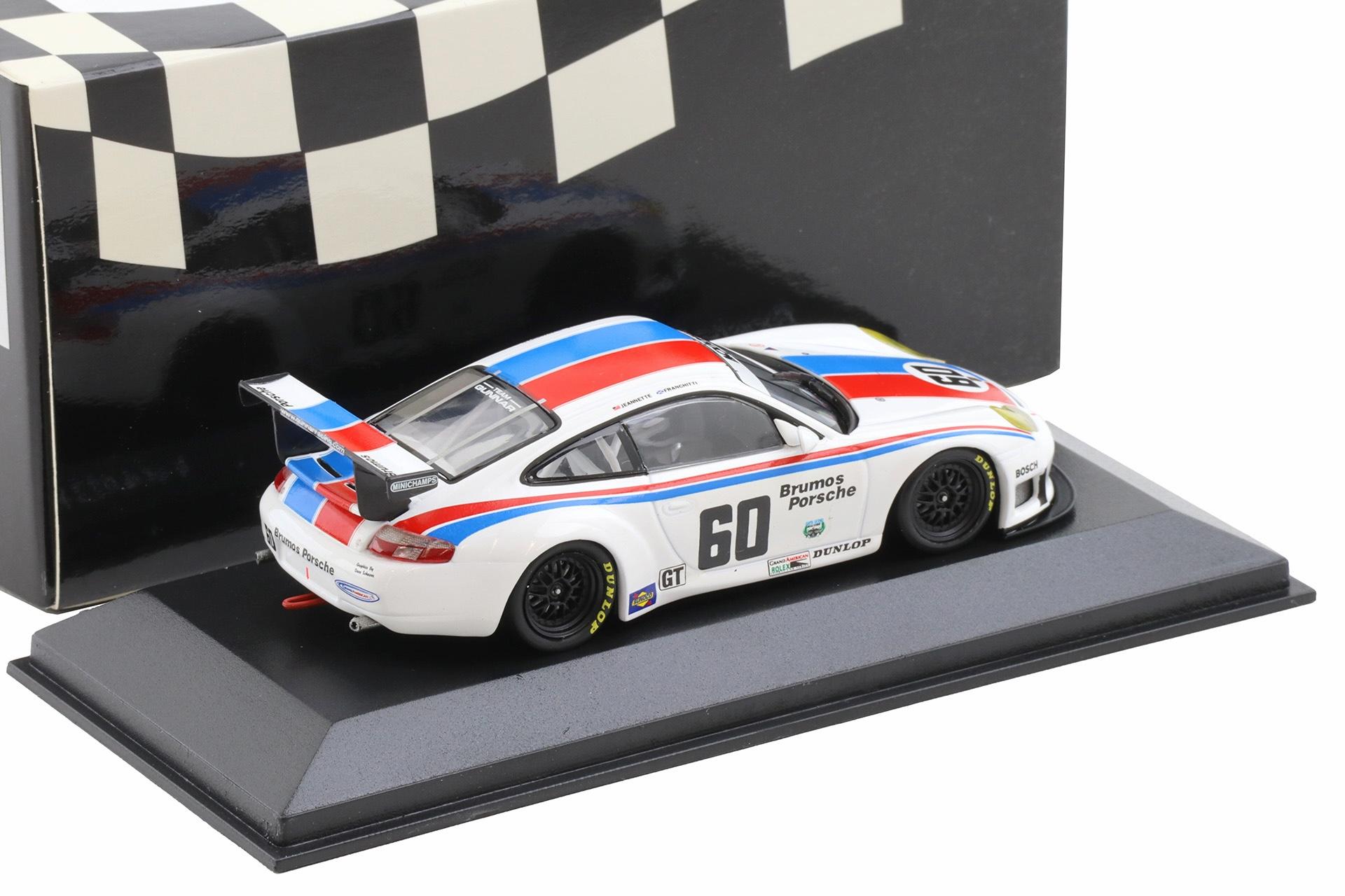 1:43 Minichamps Porsche 911 996 GT3 RS Barber Park 250 2004 Jeannette/ Franchitti #60