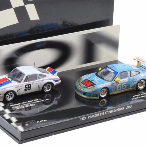 1:43 Minichamps SET Porsche 911 Winners 24h Daytona 1973 and 2003 #59 #66