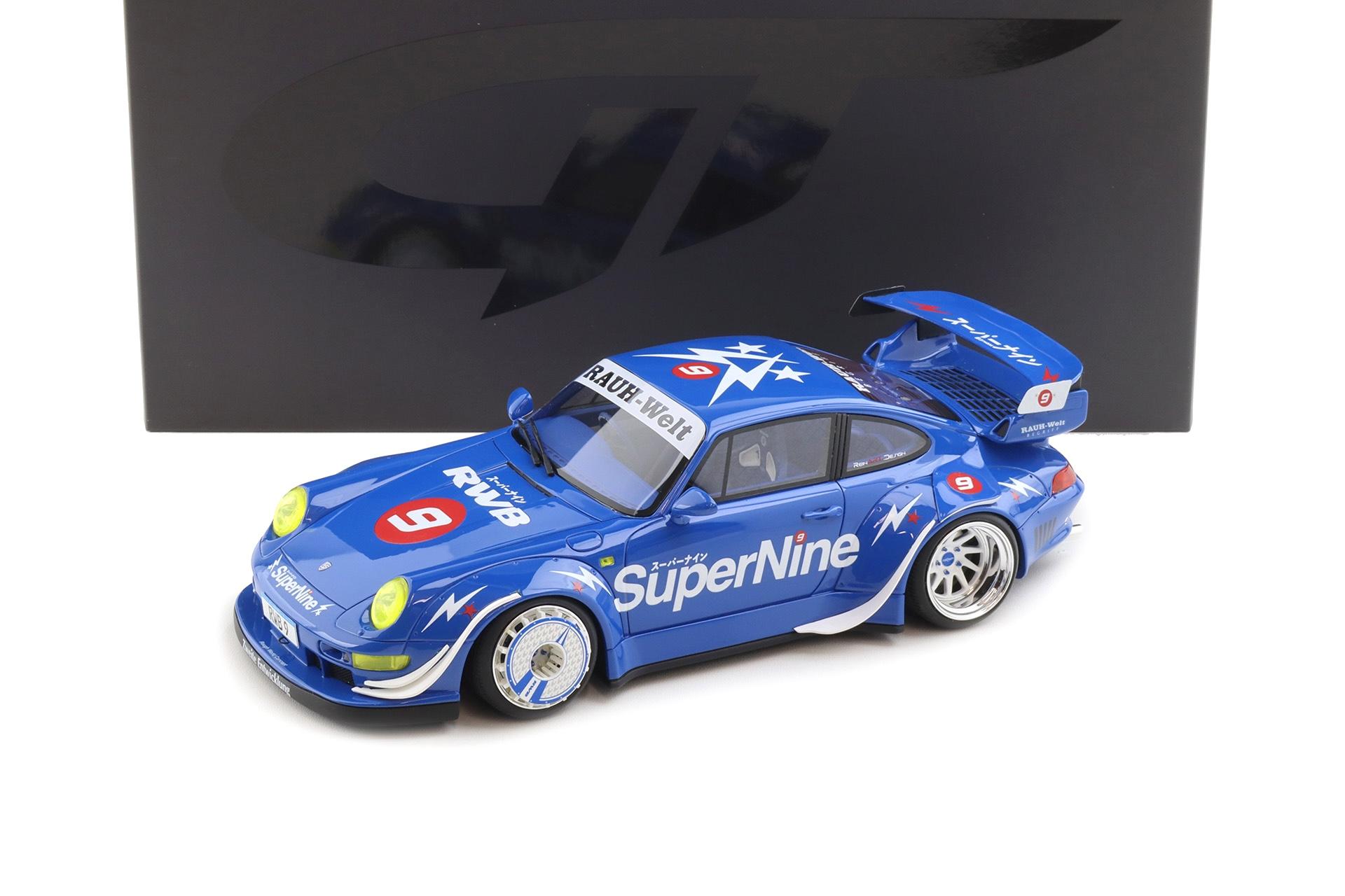1:18 GT Spirit GT316 Porsche 911 (993) RWB HONG KONG #9 SuperNine blue 2019