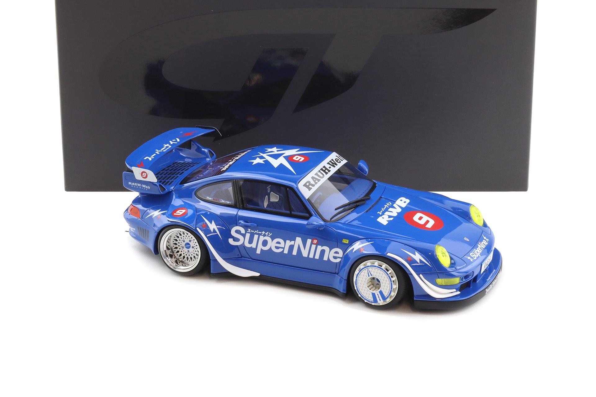 1:18 GT Spirit GT316 Porsche 911 (993) RWB HONG KONG #9 SuperNine blue 2019