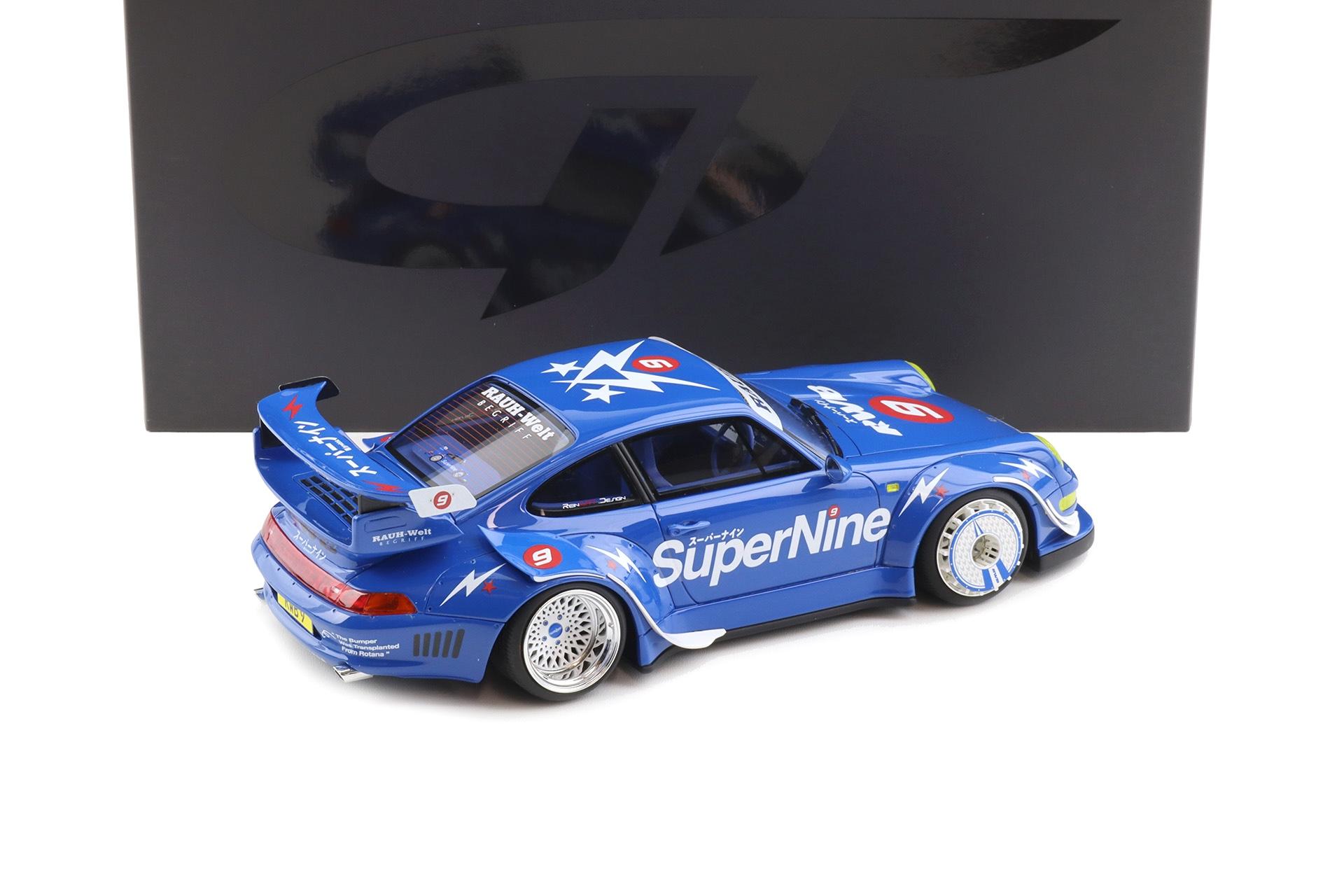 1:18 GT Spirit GT316 Porsche 911 (993) RWB HONG KONG #9 SuperNine blue 2019