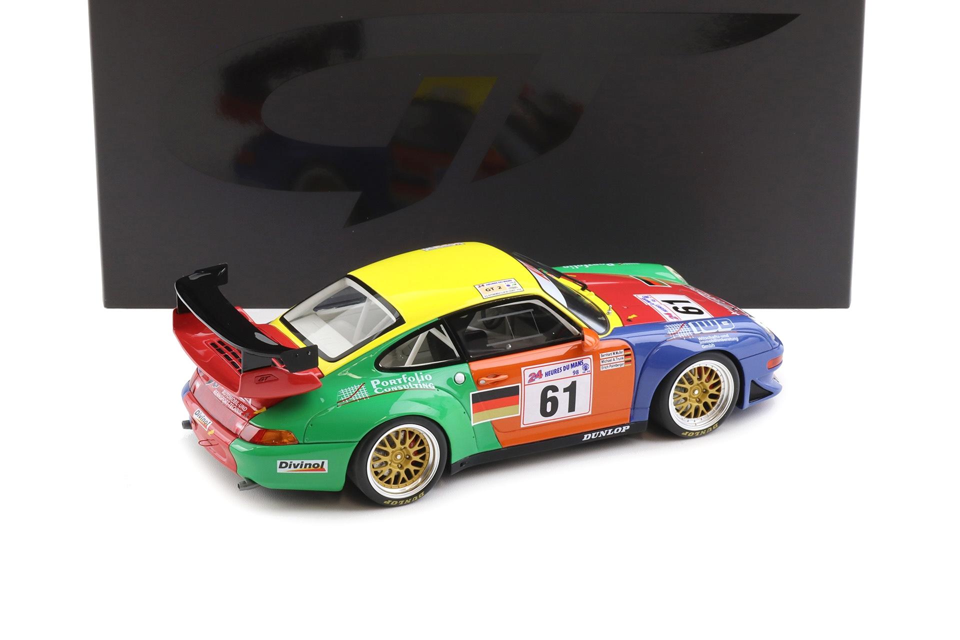 1:18 GT Spirit GT754 Porsche 911 993 Le Mans 1998 #61 Müller/ Trunk