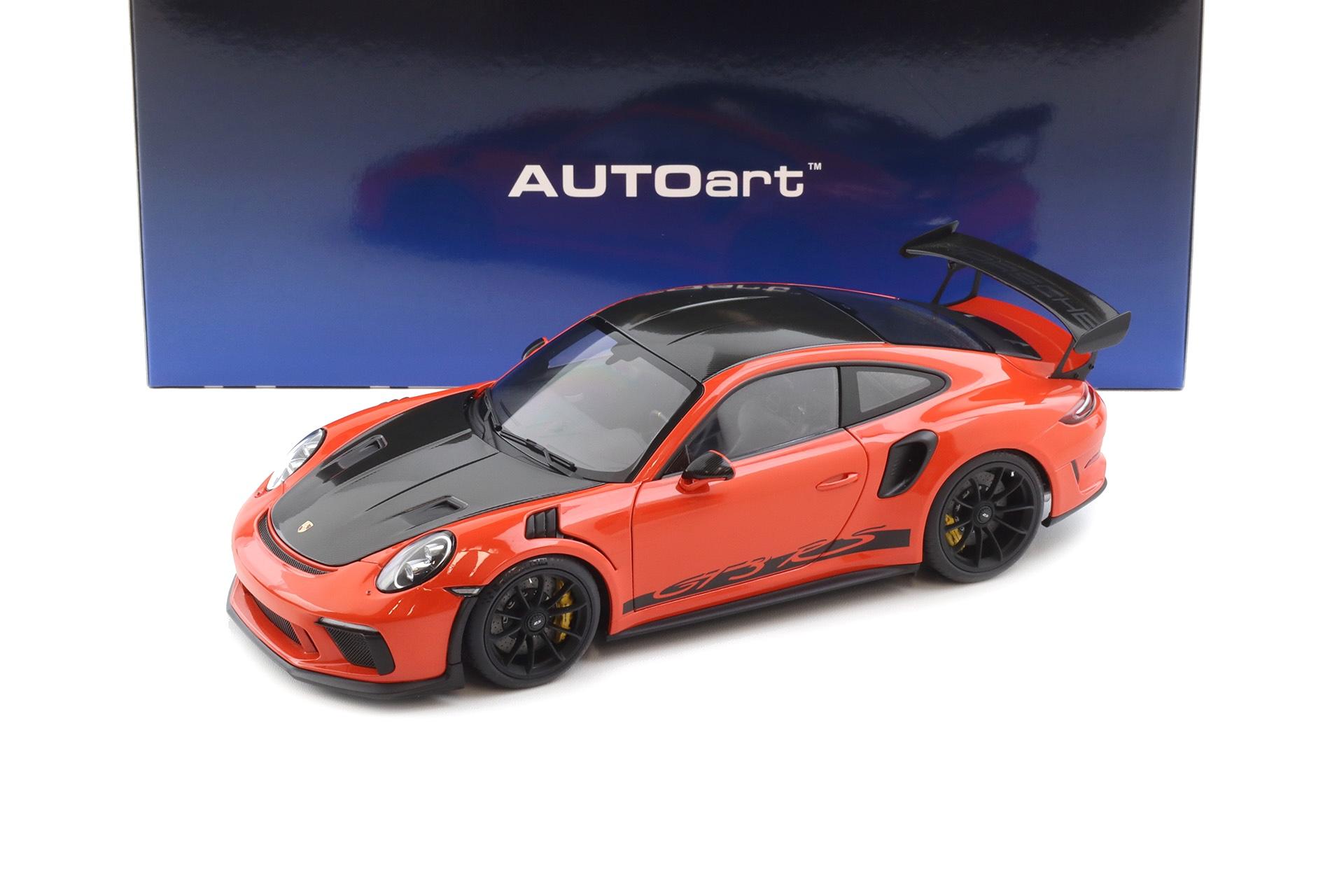 1:18 AUTOart Porsche 911 991.2 GT3 RS Weissach Package Lava orange 78177