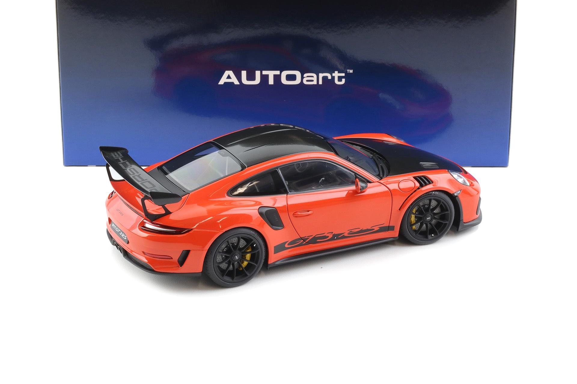 1:18 AUTOart Porsche 911 991.2 GT3 RS Weissach Package Lava orange 78177