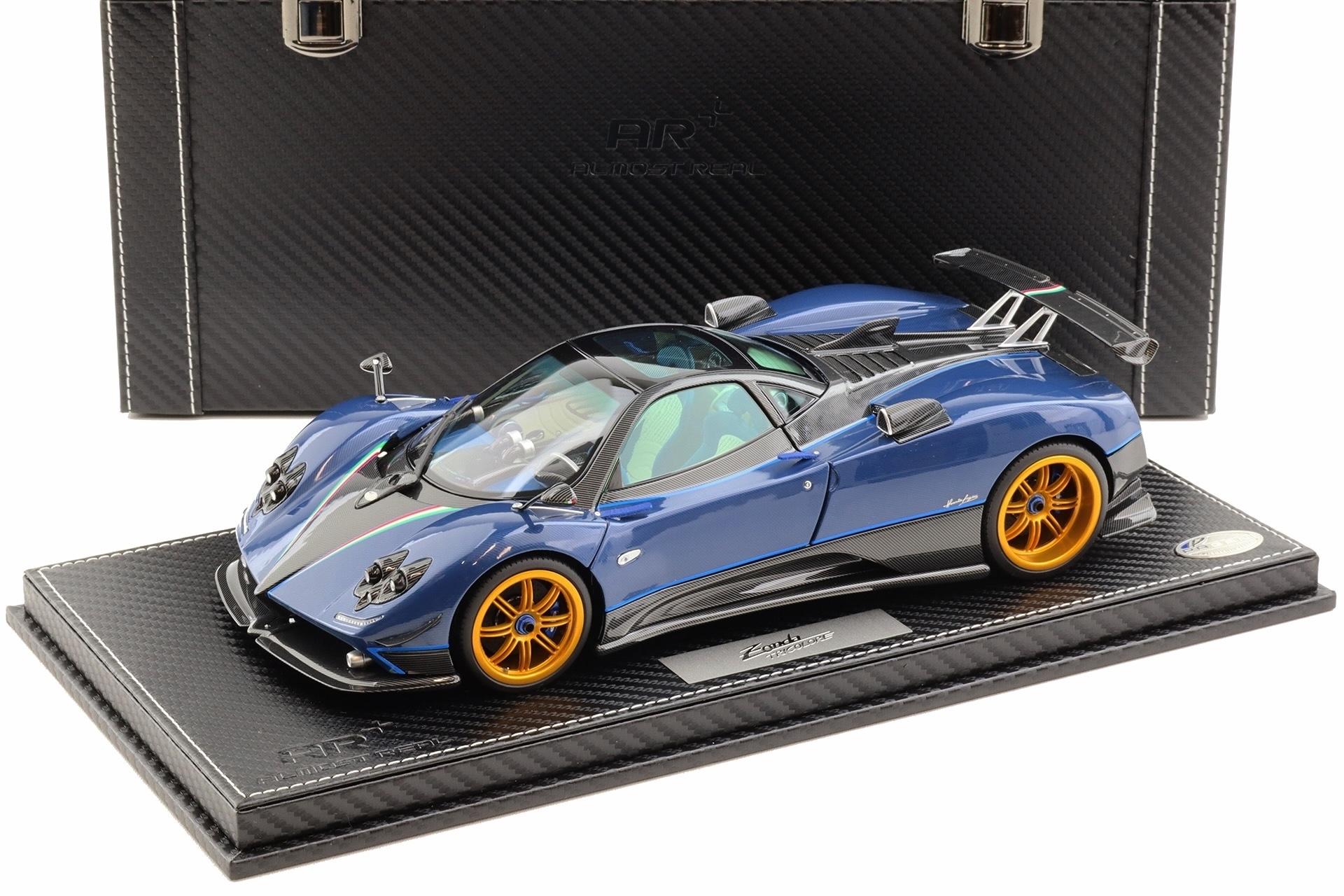 1:18 BBR Almost Real Pagani Zonda Tricolore Diecast full open Special Pack with Showcase