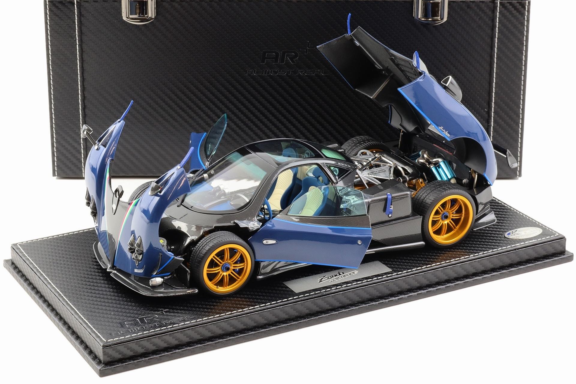 1:18 BBR Almost Real Pagani Zonda Tricolore Diecast full open Special Pack with Showcase