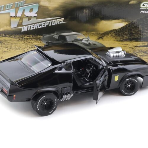 1:18 Greenlight 1973 Ford Falcon XB Last of the V8 Intercopters black Mad Max