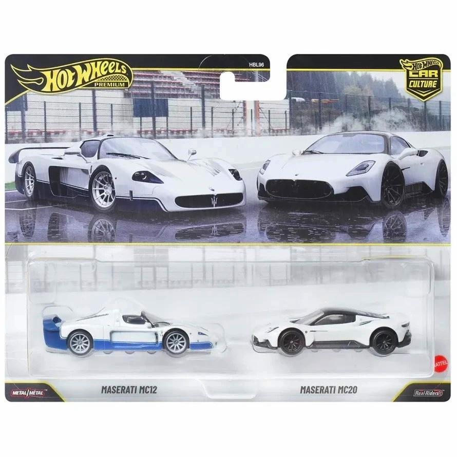 1:64 Hot Wheels 2026 Premium 2-Pack 979W Maserati MC12 + Maserati MC20