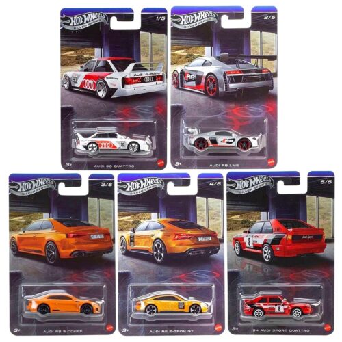 1:64 Hot Wheels 2026 Silver Series Audi Sport SET 5 pcs. GRT01-979Q Quattro, RS LMS