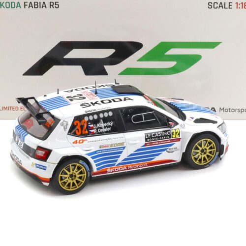 1:18 FOX18 Skoda Fabia R5 WRC Rally Monte Carlo 2017 #32 Kopecky/ Dresler