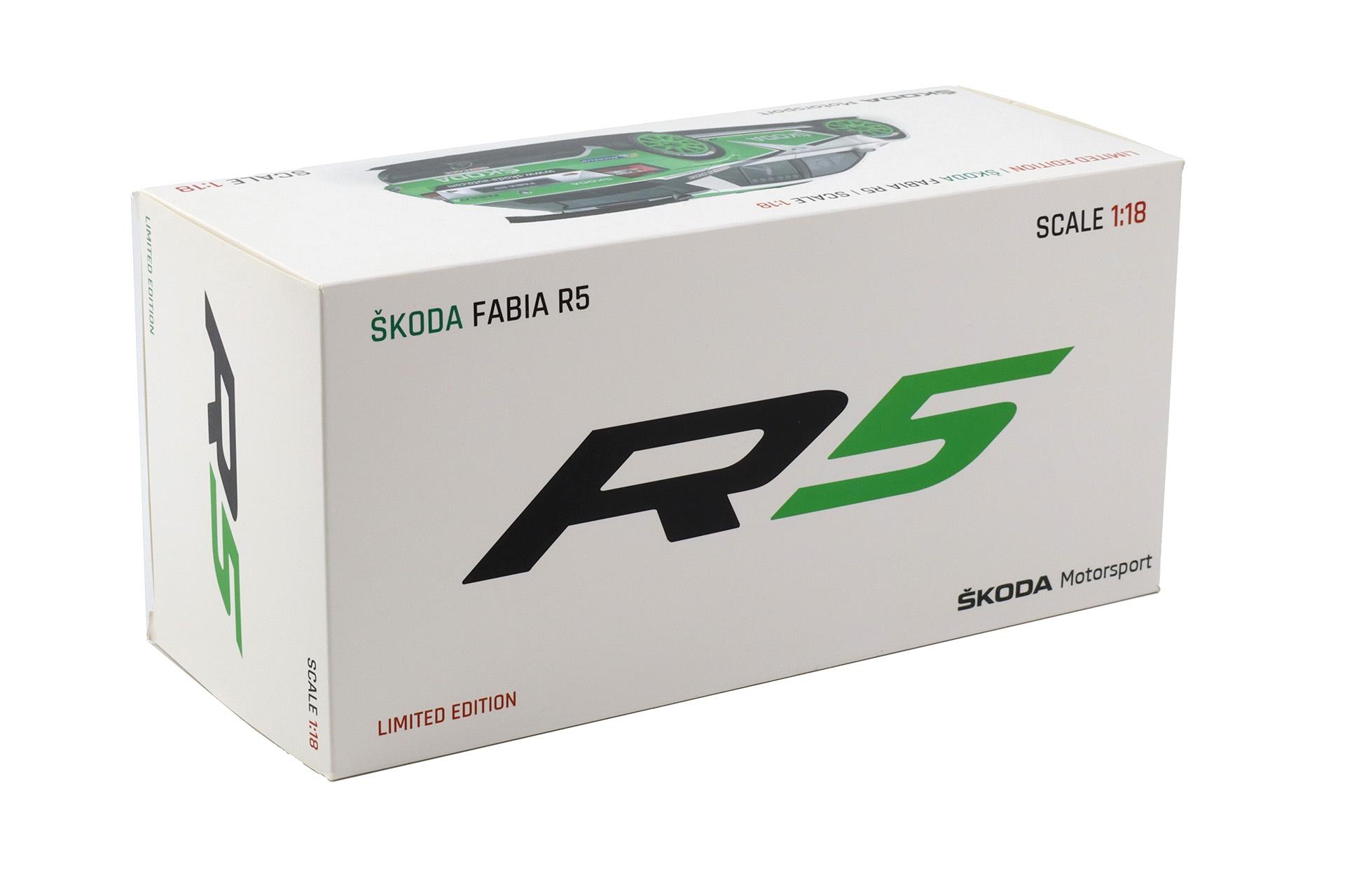1:18 FOX18 Skoda Fabia R5 WRC Rally Monte Carlo 2017 #32 Kopecky/ Dresler