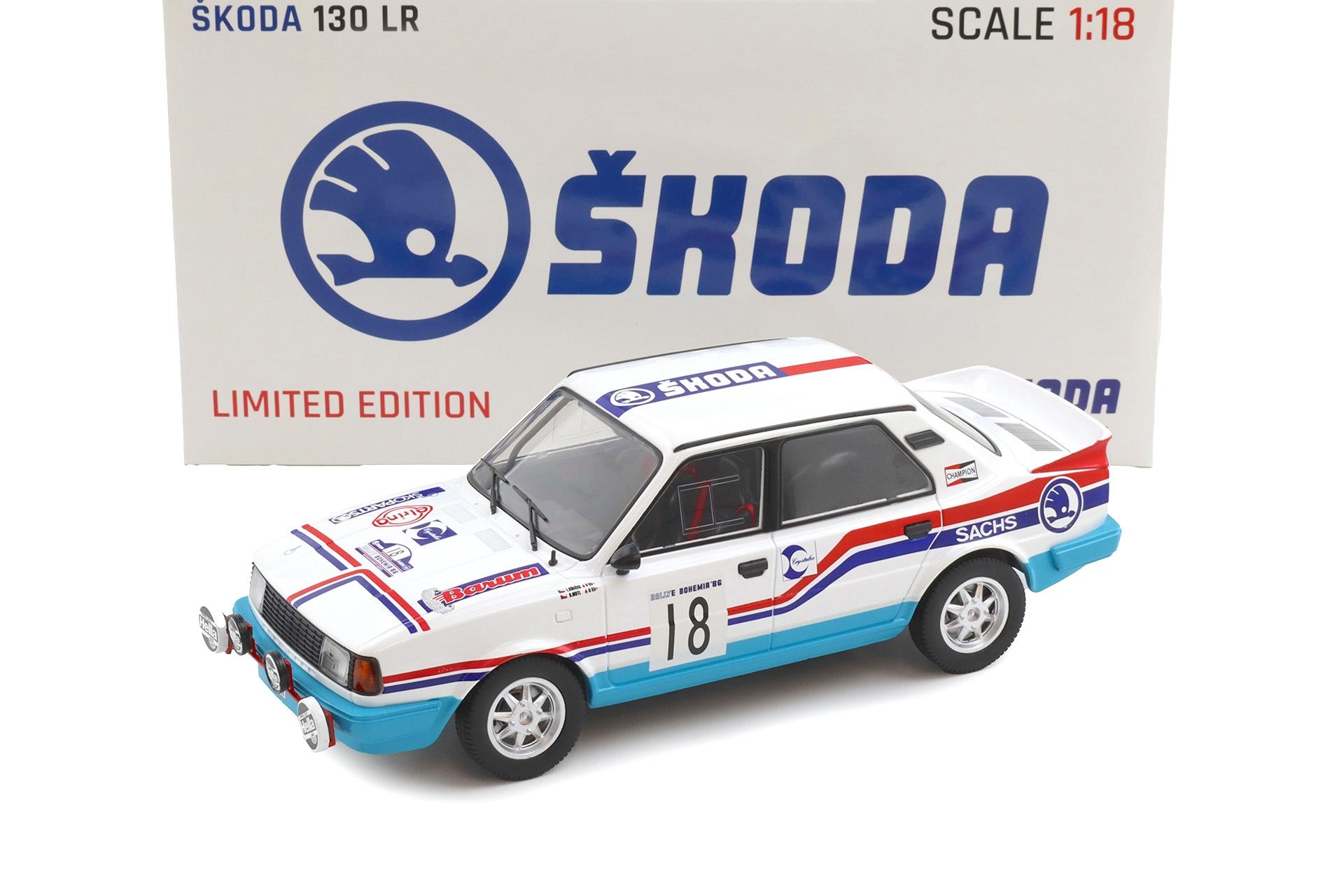 1:18 FOX18 Skonda 130 LR Rally Bohemia #18 Krecek/ Motl 1986