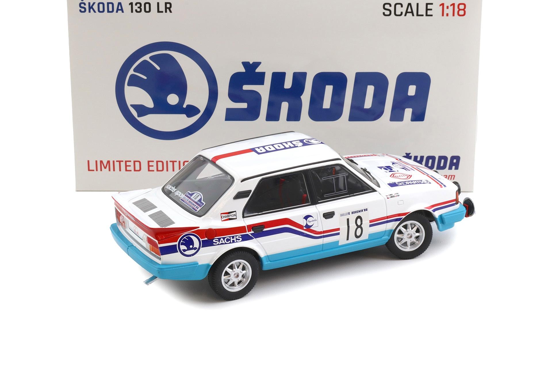 1:18 FOX18 Skonda 130 LR Rally Bohemia #18 Krecek/ Motl 1986
