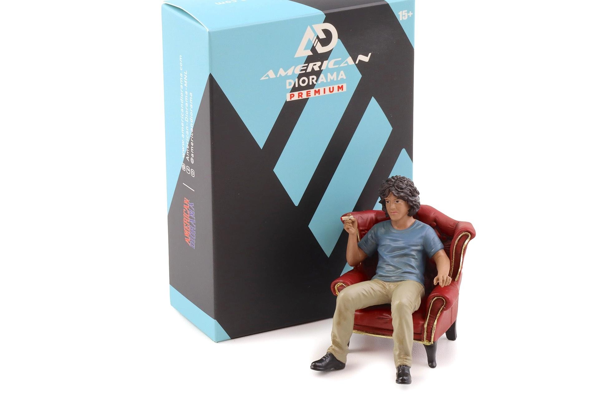 1:18 American Diorama Figur RWB Legend Akira Nakai-San mit Sessel