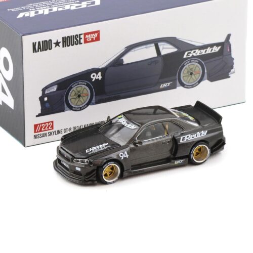 1:64 TSM Mini GT Kaido House Nissan Skyline GT-R R34 Kaido Works V2 GReddy