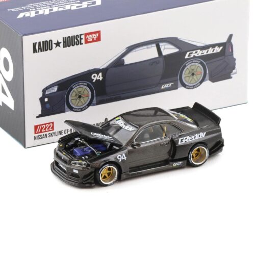 1:64 TSM Mini GT Kaido House Nissan Skyline GT-R R34 Kaido Works V2 GReddy