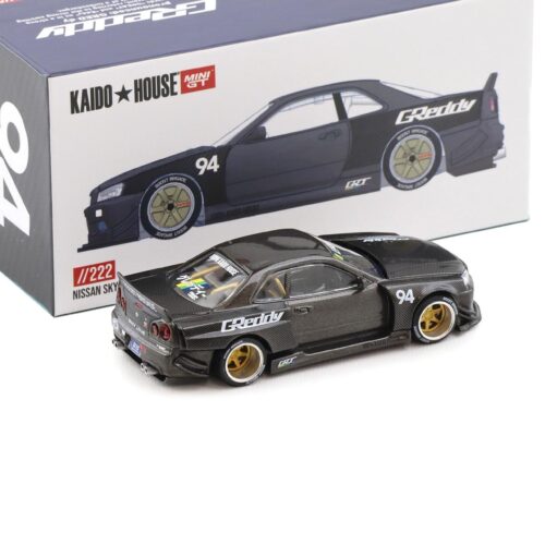 1:64 TSM Mini GT Kaido House Nissan Skyline GT-R R34 Kaido Works V2 GReddy