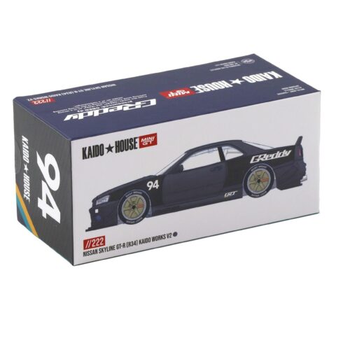 1:64 TSM Mini GT Kaido House Nissan Skyline GT-R R34 Kaido Works V2 GReddy