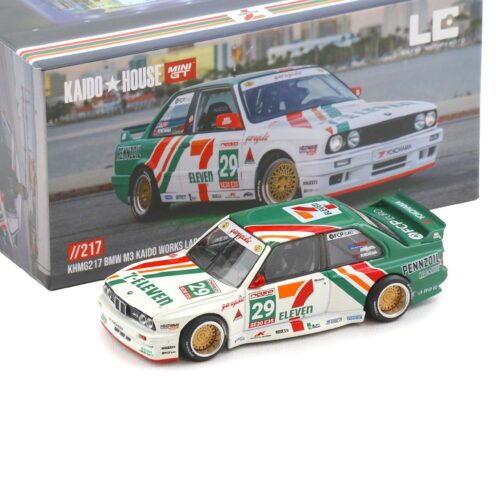1:64 TSM Mini GT Kaido House BMW M3 E30 Kaido Works Larry Chen V1 7Eleven